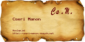 Cseri Manon névjegykártya